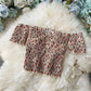 Floral Chiffon Shirt Short-sleeved Summer Western Style