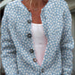 Cardigan tricoté imprimé numérique 3D, manteau, imitation pull, vêtements pour femmes