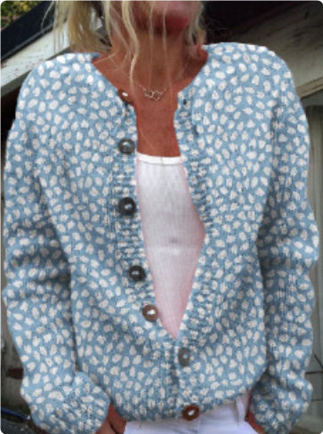 Cardigan tricoté imprimé numérique 3D, manteau, imitation pull, vêtements pour femmes