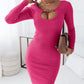 Women's Dress Round Neck Hollowed Fashion