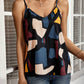 Stylish And Elegant Sleeveless Camisole With A Printed Design