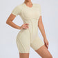 Backless Short Sleeve One-piece