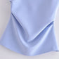 European And American Summer Wind Women's Solid Color Slim Tube Top