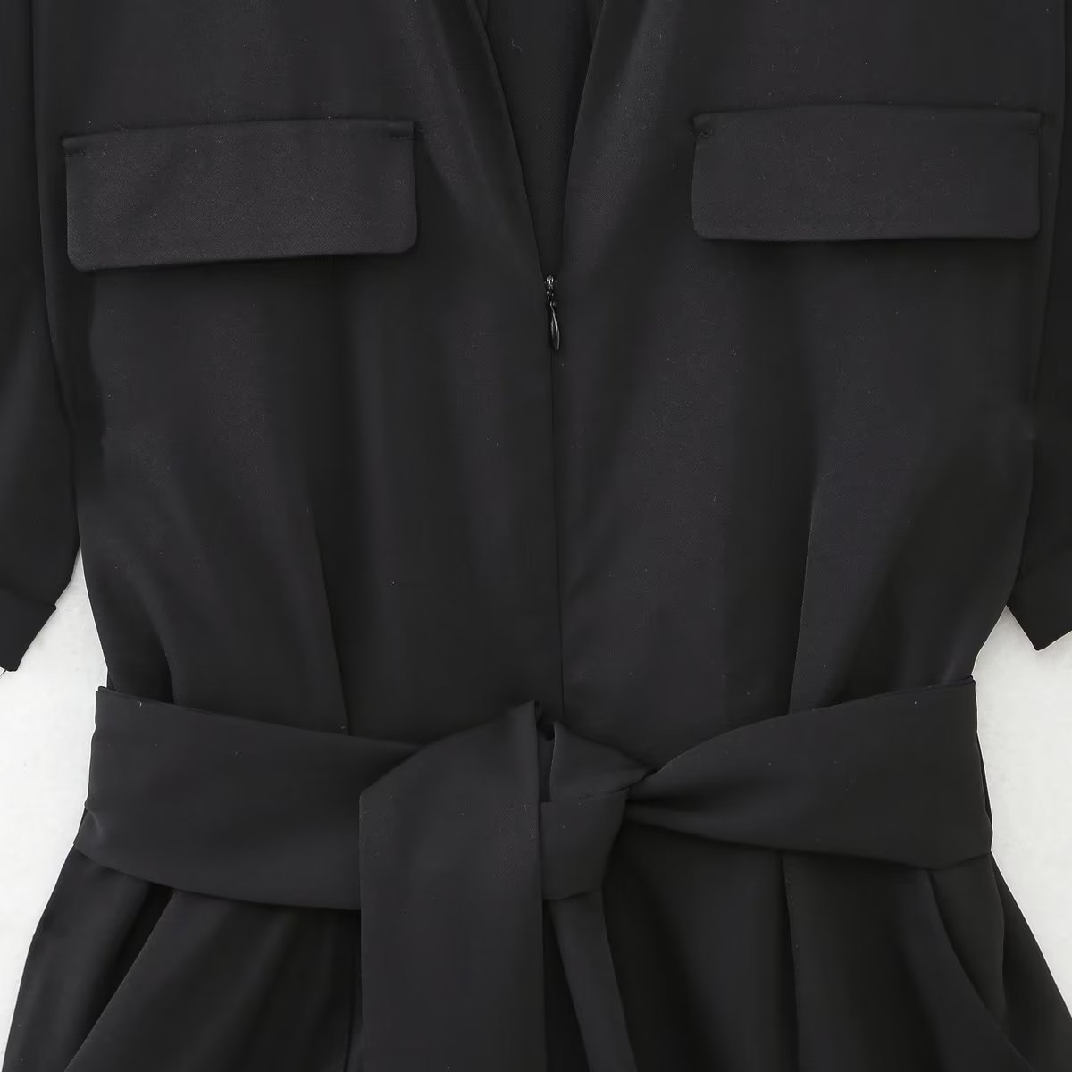 Combinaison à manches courtes et ceinture pour femme, nouvelle collection printemps