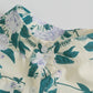Combinaison décontractée à ceinture et coutures florales, style européen et américain