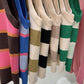 Women's Slim And Slim Knitted Contrast Color Striped Vest