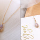 Crystal Water Drop Pendant Necklace Women's Fine Jewelry Adjustable Short Accessories Jewelry Gift