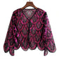 Women's Fashionable All-matching Party Banquet Sequined Coat