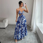 Summer New Halterneck Printed Elegant Dress