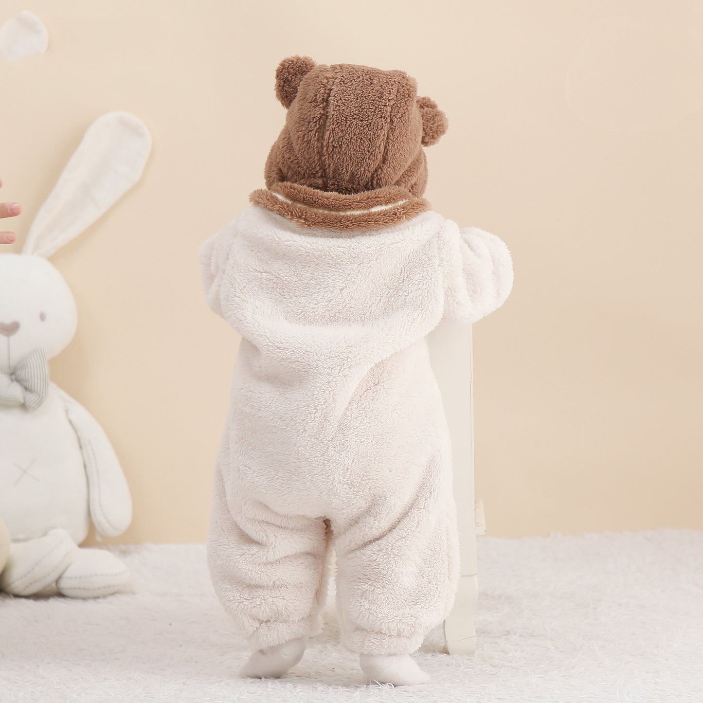 Barboteuse en polaire corail pour bébé, nouvelle collection printemps-automne