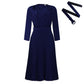 OL Solid Color African Plus Size Dress