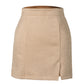 Jupe sexy taille haute en daim style coréen automne et hiver