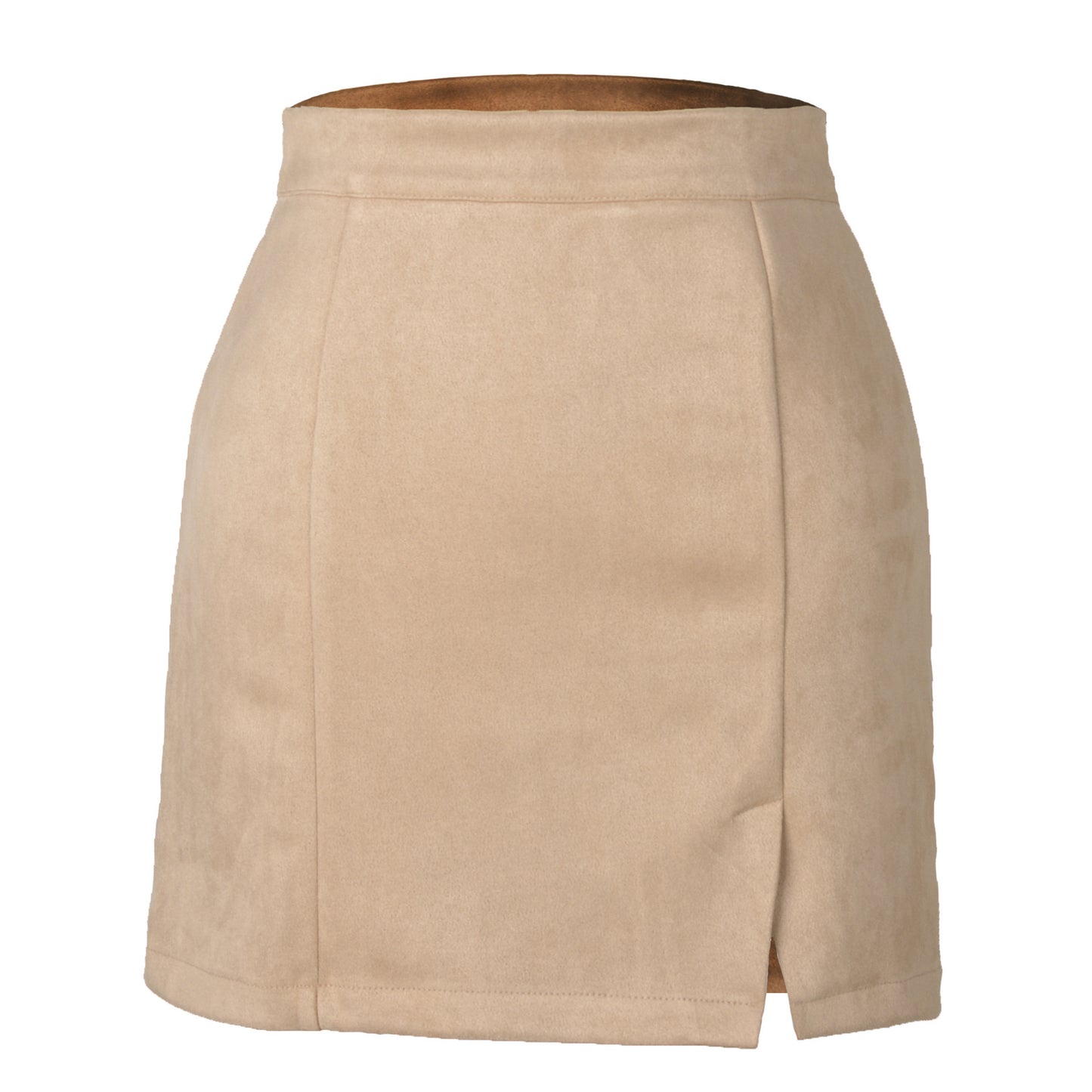 Jupe sexy taille haute en daim style coréen automne et hiver