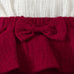 Girls Fashion Minimalist Bowknot Cake Dress