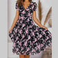 Summer Urban Casual Short Sleeve Round Neck Loose Women's Dress