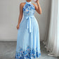 Women's Fashionable Printed Pleated Dress