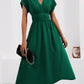 Elegant Solid-color Long Womens Dress