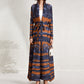 Robe imprimée Cape Cardigan pour femme