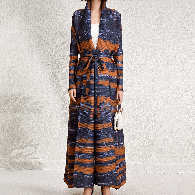 Robe imprimée Cape Cardigan pour femme
