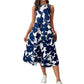 Dress Polyester Sleeveless Vest A- Line Skirt