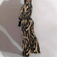 Womens Stylish Wide-leg Jumpsuit With Long Sleeves Floral Print And A Fitted Waist