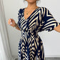 Twill Dress Short Sleeve Waist-controlled