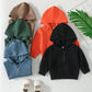 Children's Candy-colored Half-open Zipper Sweater Long Sleeve Hoodie