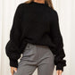 Solid Color Women's Loose Casual Sweater
