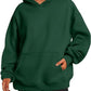 Sweats à capuche pour femmes avec poches, sweat-shirt tendance uni, pull à capuche surdimensionné, vêtements pour femmes