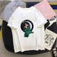 Printing Women's Slim-fit Short-sleeved T-shirt