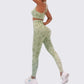 Camouflage Yoga Clothes Suit Sports Bra High Waist Belly Contracting Slimming Pants
