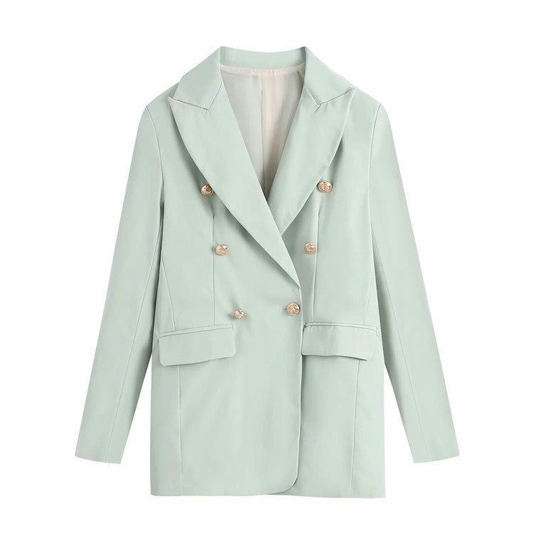 Pure Color Slim Casual Long-sleeved Slimming Blazer