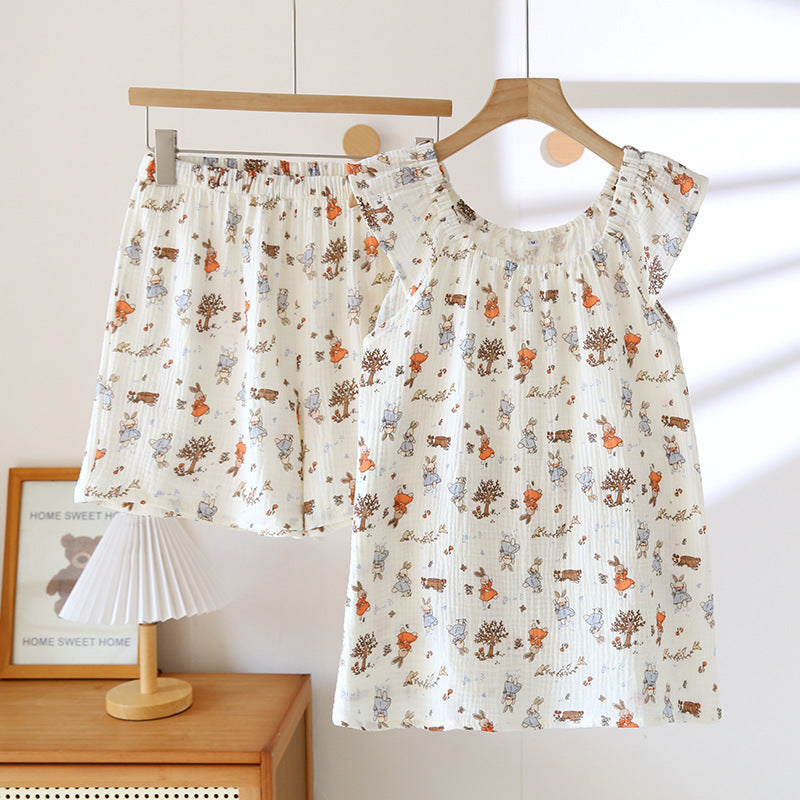 Women's Pajama Suit Simple Comfort Printing Homewear