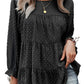 Loose Chiffon Shirt Round Neck Ruffle Top