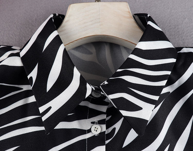 Chemise à faux col tendance et polyvalente