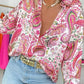 New Women's Retro Casual Printed Shirt Top