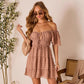 Women's Fashion Backless Strapless Tie-up Mini Dress