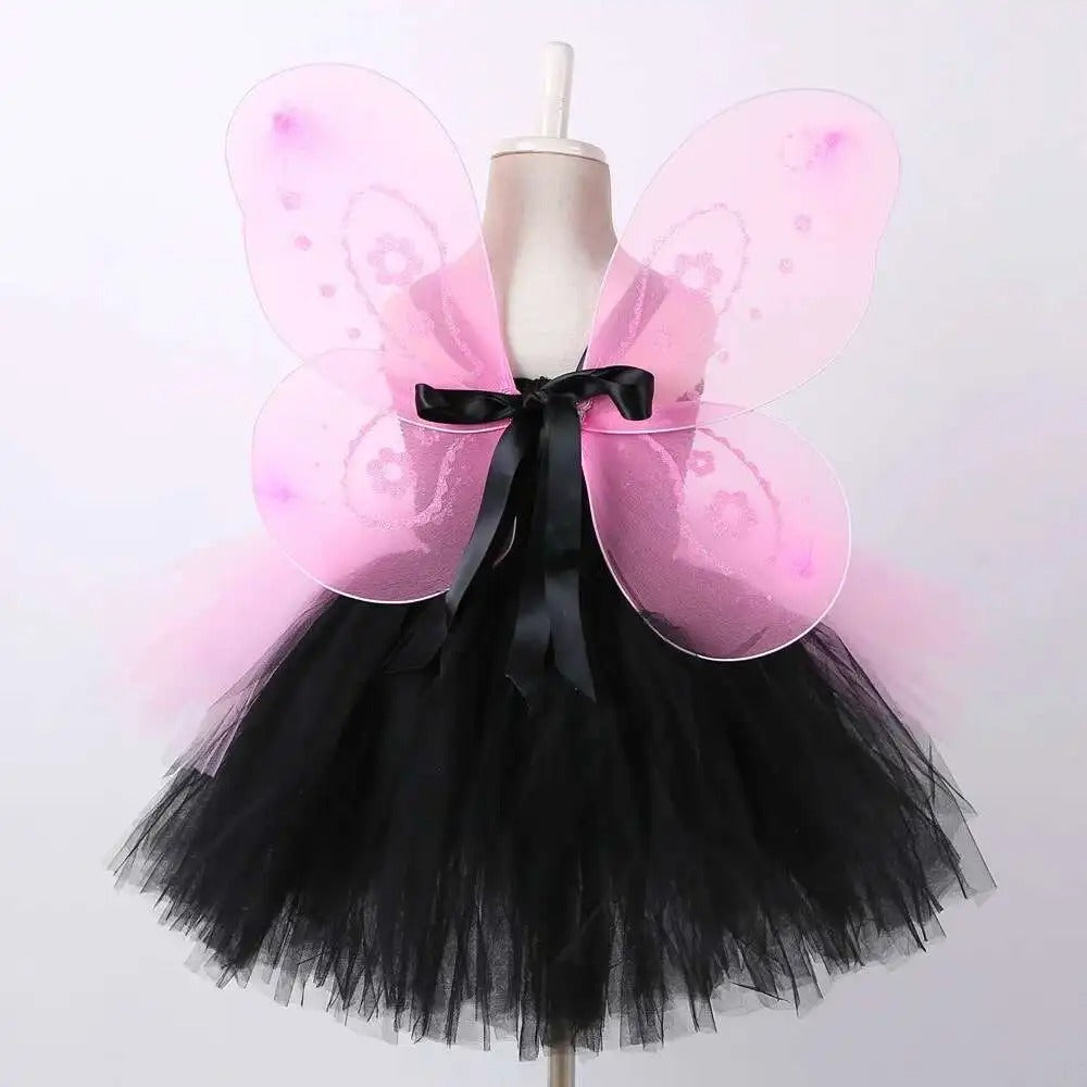 Girls Creative All-match Flower Mesh Pettiskirt Suit