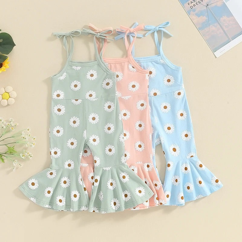 Pantalon à pattes d'éléphant imprimé mode fille