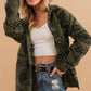 Women's Fashion Vintage Plush Lapel Long Sleeve Jacket Coat