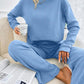 Top Loose Casual Trousers Suit