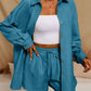 Tatting Cardigan With Shorts Fashion Casual Women's Suit
