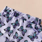 Baby Girl's Rompers Crawling Suit Printed Butterfly Two-piece Set