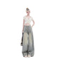 American Retro Worn Jeans Women's High Street Loose