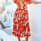 Puff Sleeve Floral Casual Summer Dress