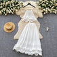 Fairy Holiday Set Camisole Top High-Waisted Ruffle-Pleated Skirt