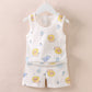 Fashion Children's Sleeveless Vest Shorts Set