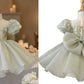 French Children's Birthday Dress Fruit Green