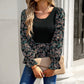 Women's Fashion Temperament Leisure Long-sleeved Printed Top