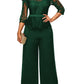 Straight Women's High Waist Lace Jumpsuit New